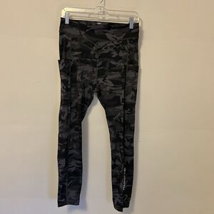 1st Phorm‎ Leggings Womens  XL Cammo Elastic Waist High Rise Side Pockets